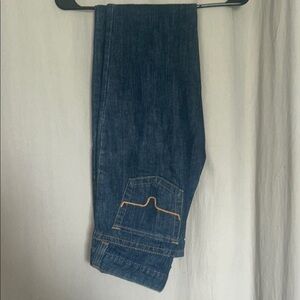 Kimes Ranch Blue Boot Cut Jeans with Golden Stitching